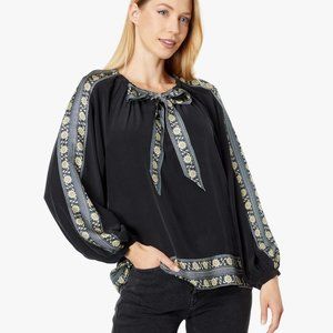 Joie Lomande Silk Blouse / Top ~Black Size S NWT